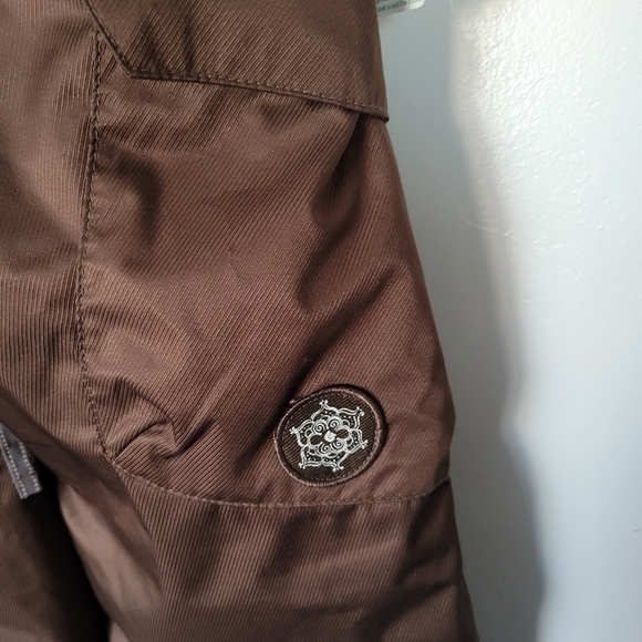 Burton Dryride Brown Snow Pants Girls Small 5/6 Skiing Snowboarding Winter - Picture 6 of 8